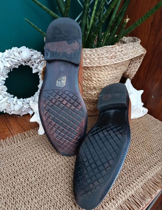 Buty męskie eleganckie ze skóry naturalnej 44