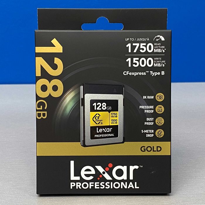 Lexar Professional CFexpress Type B GOLD 128GB (1750/1500MB/s) - NOVO