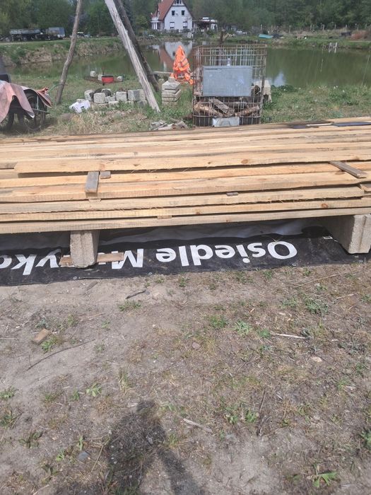 Krokwie 4m (35 szt.) i Murłaty 15x15 4m