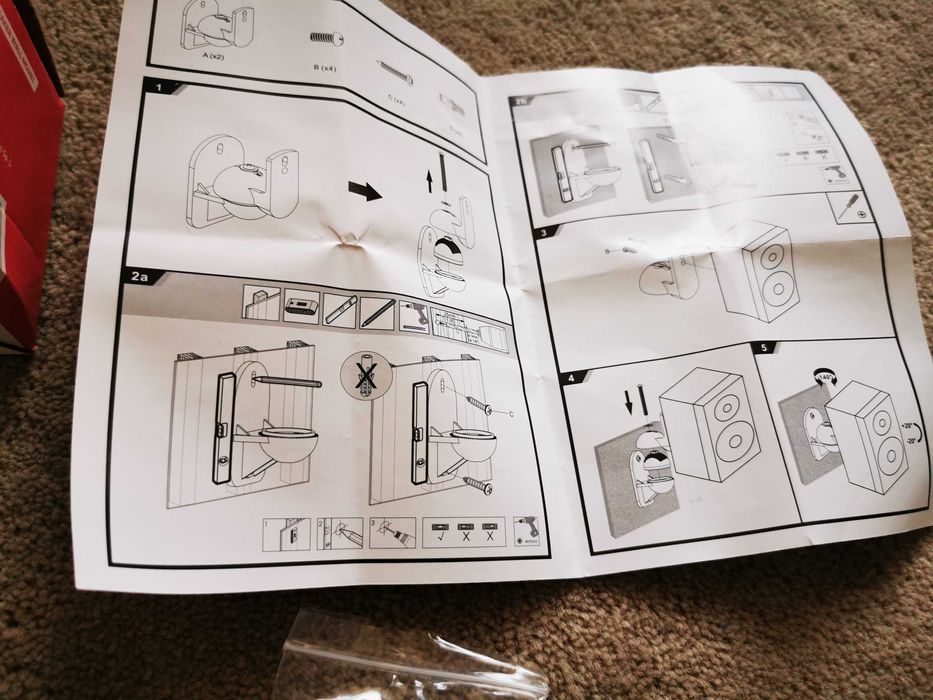 uchwyt ścienny do głośników 3,5kg Maclean MC-526
