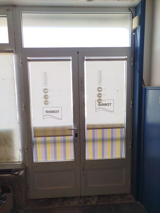 Porta dupla alumínio vidro simples