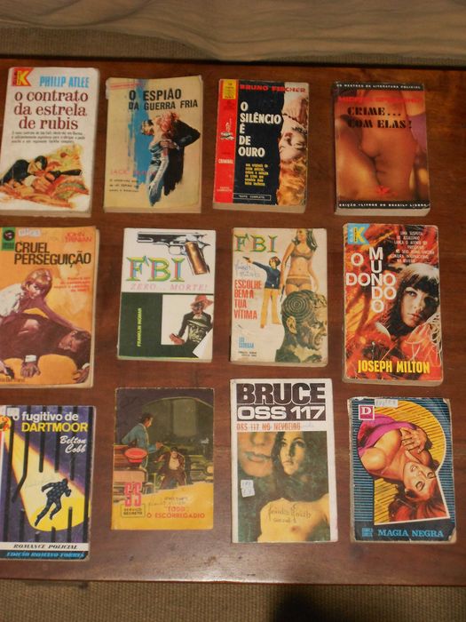 Livros diversos policial crime thriller espionagem acção