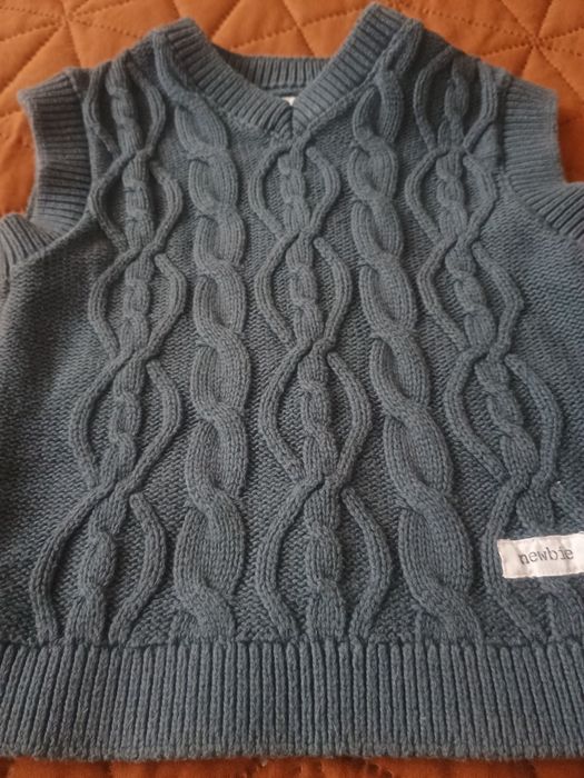 Kamizelka sweterek chłopięca r.80 newbie KappAhl
