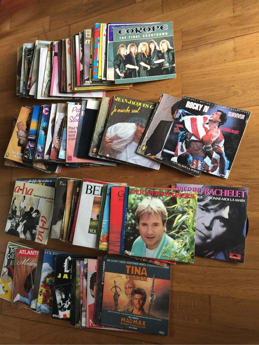 Lote / Coleção de Vinis 45 Rotações (Singles 7") — Excelente Estado