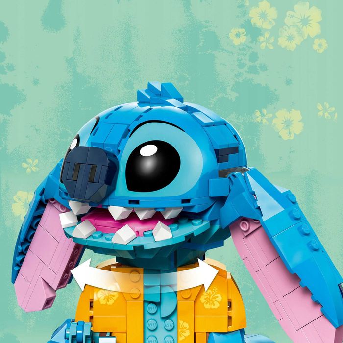 LEGO Disney 43249 Stitch – model 730 klocków, ruchome uszy i głowa