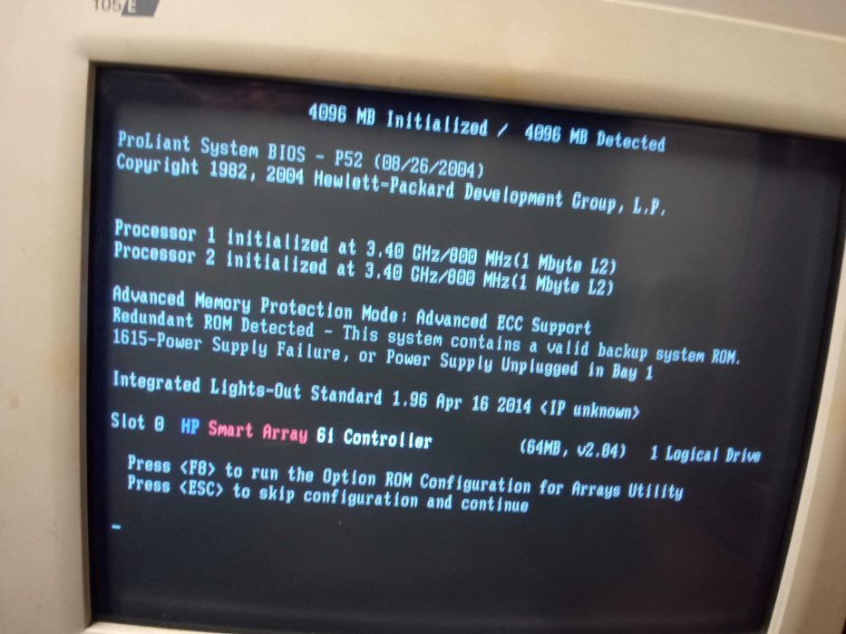 Serwer hp dl360 g4 1u + szyny