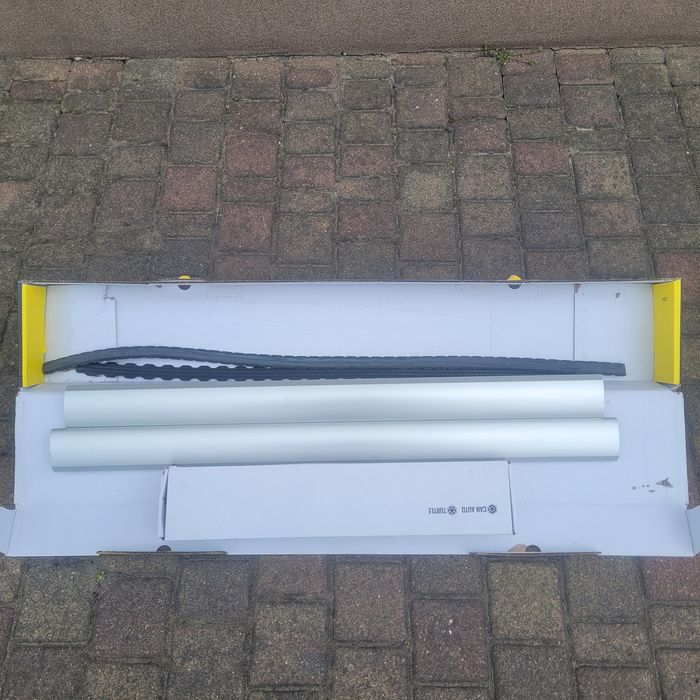 Bagażnik dachowy belki Turtle Air 1 na relingi srebrne nowe 86/90 cm