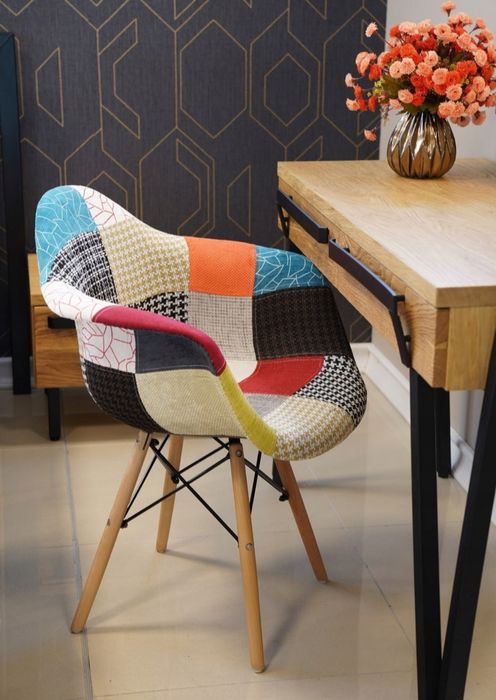 Krzesła patchwork nowe- 2 sztuki