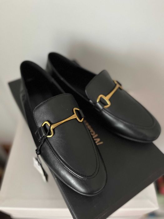 Skórkowe półbuty Massimo Dutti rozmiar 40