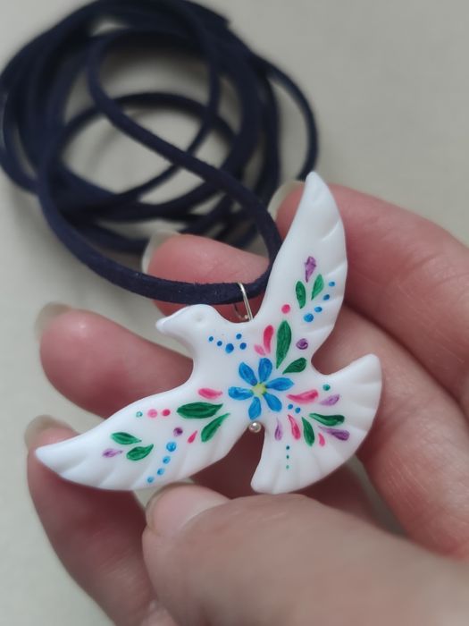 Підвіска чокер пташка, жіночі прикраси ручної роботи, аксесуари на шию