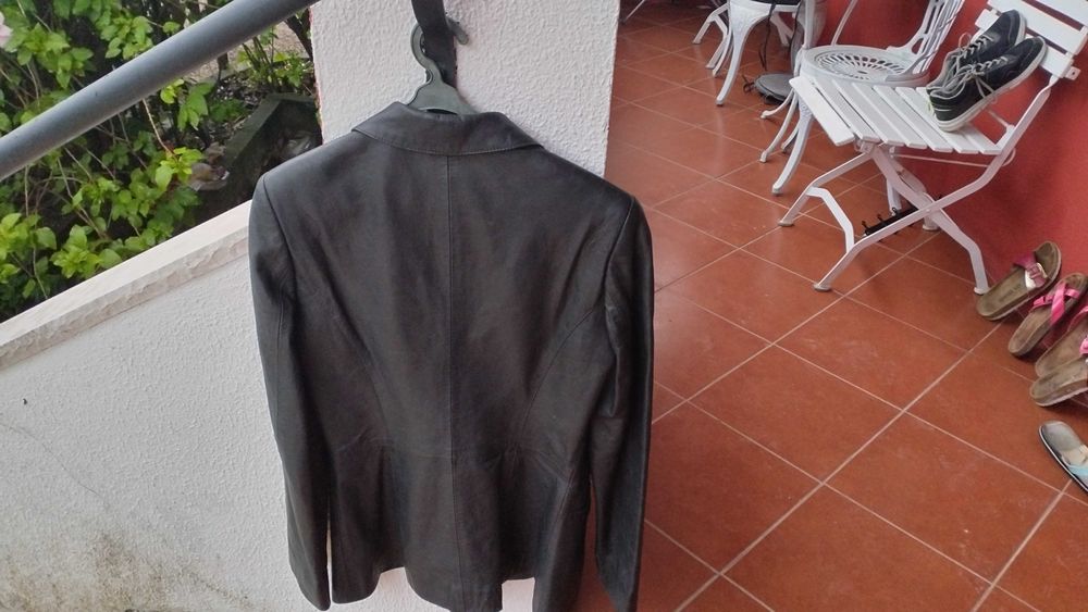 Casaco de pele genuína