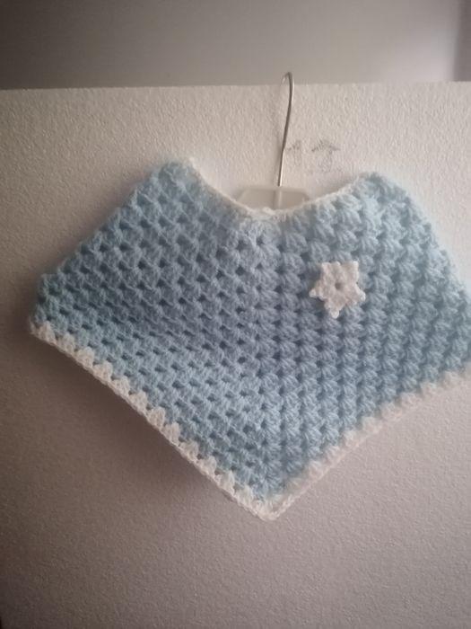 Ponczo na szydełku od 6-8 miesiecy