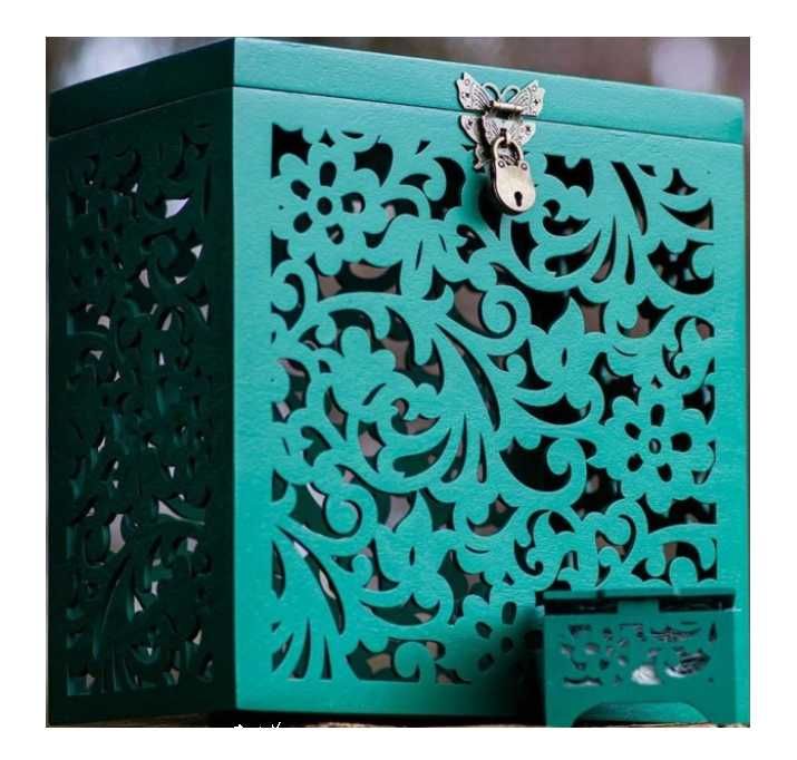 Ażurowy drewniany przepiękny zestaw ślubny !