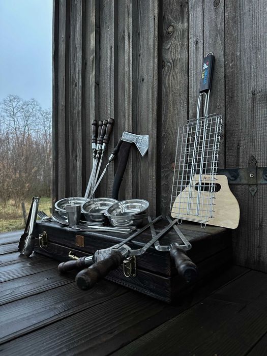 Набір шампурів Зубр 2.0 BS51 Набор для шашлыка на подарок