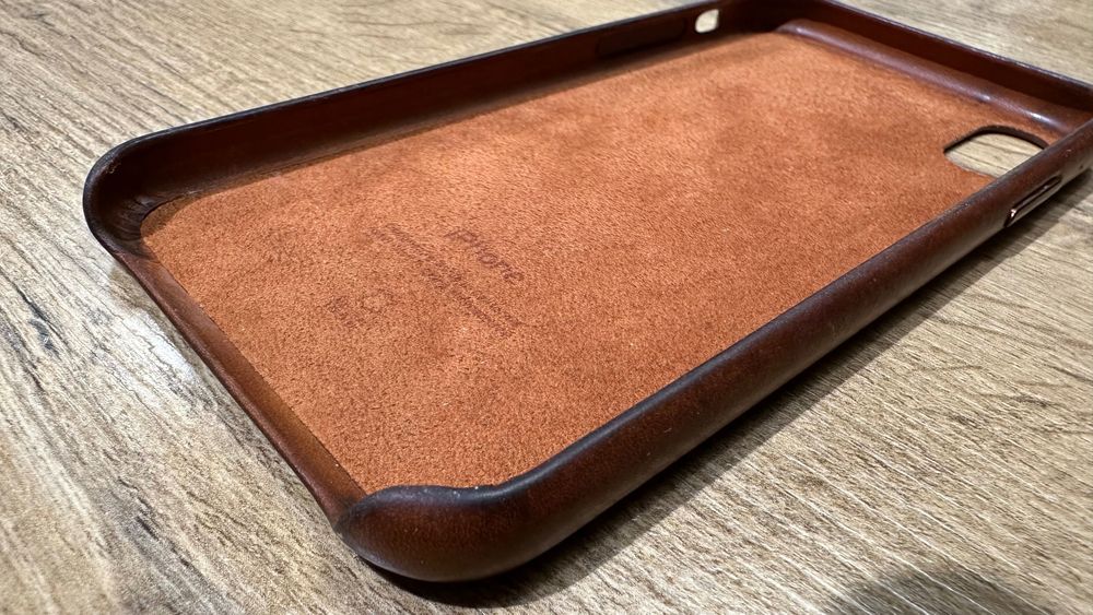 Skórzane brązowe etui (case) dla IPhone X