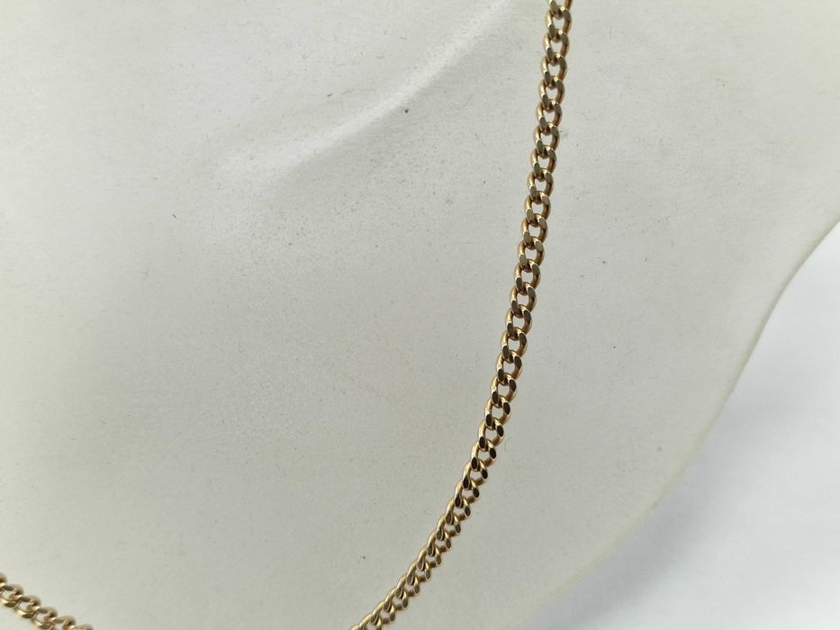 Złoty łańcuszek męski/ 585/ 12.40 gram/ 55cm/ Pancerka/ pełny