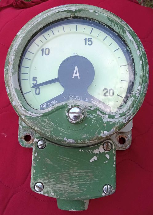 Амперметр Д 180 старинный