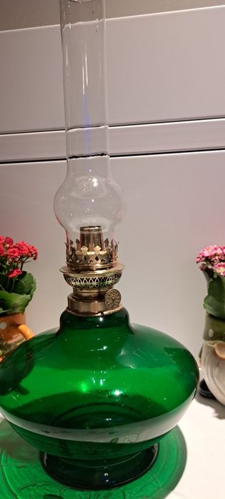 Piękny zielony kolor ze szkła zbiornik