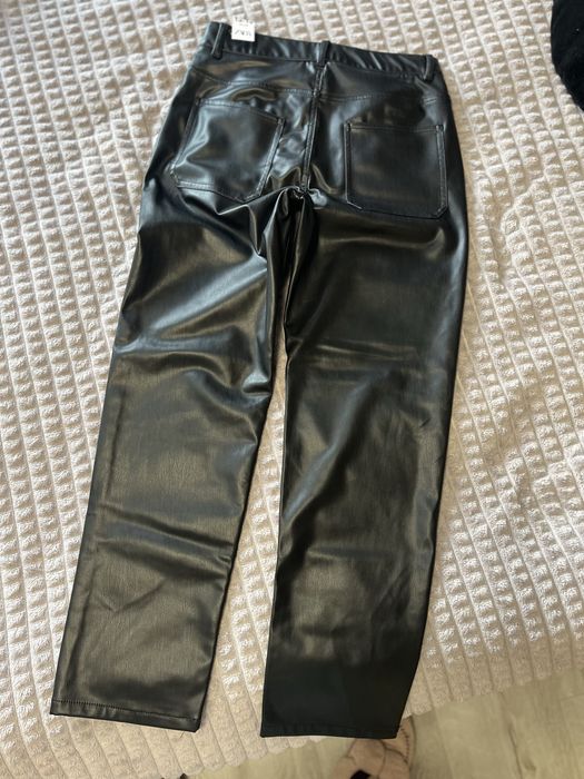 Штани шкіряні ZARA