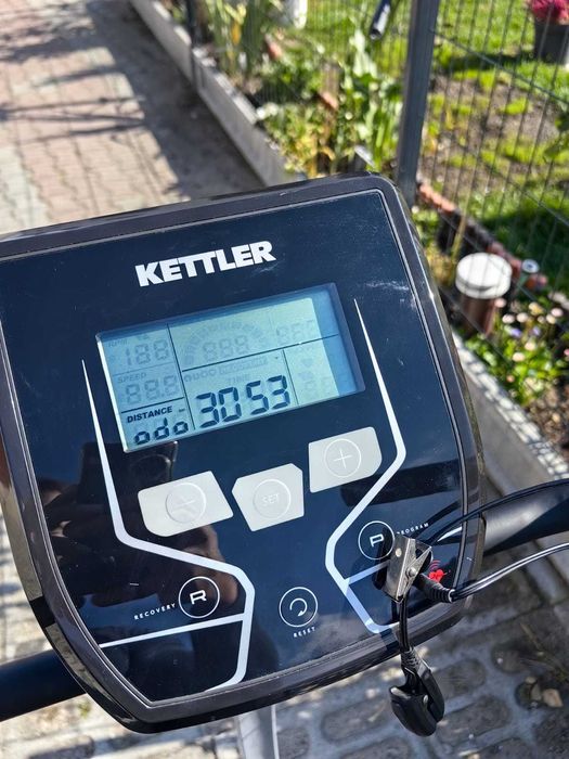 Rower rowerek Ergometr Kettler EX4 treningowy Programy LCD na prąd