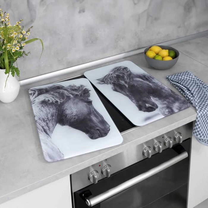 Płyty ochronne na kuchenkę zestaw Horses