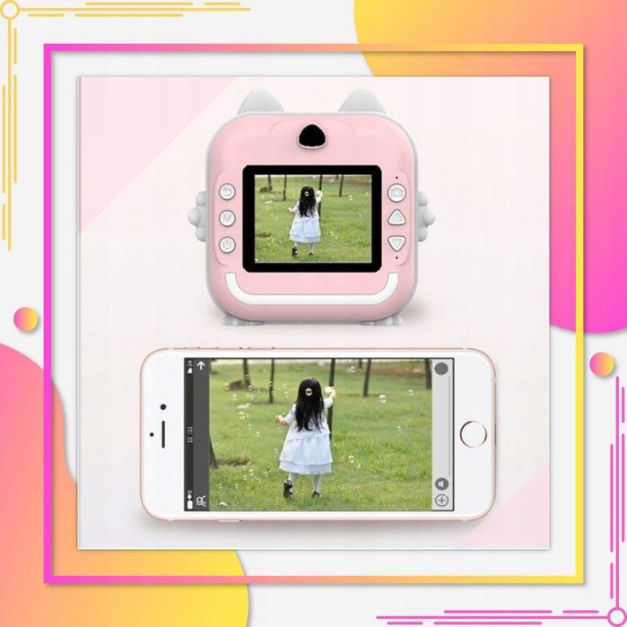 Mini Drukarka DRUKUŚ Aparat Fotograficzny Natychmiastowy + ROLKI