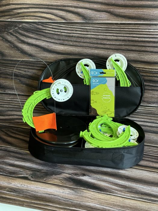 Жерлиця щука Не оснащенна  з фіксатором 10 шт +сумка