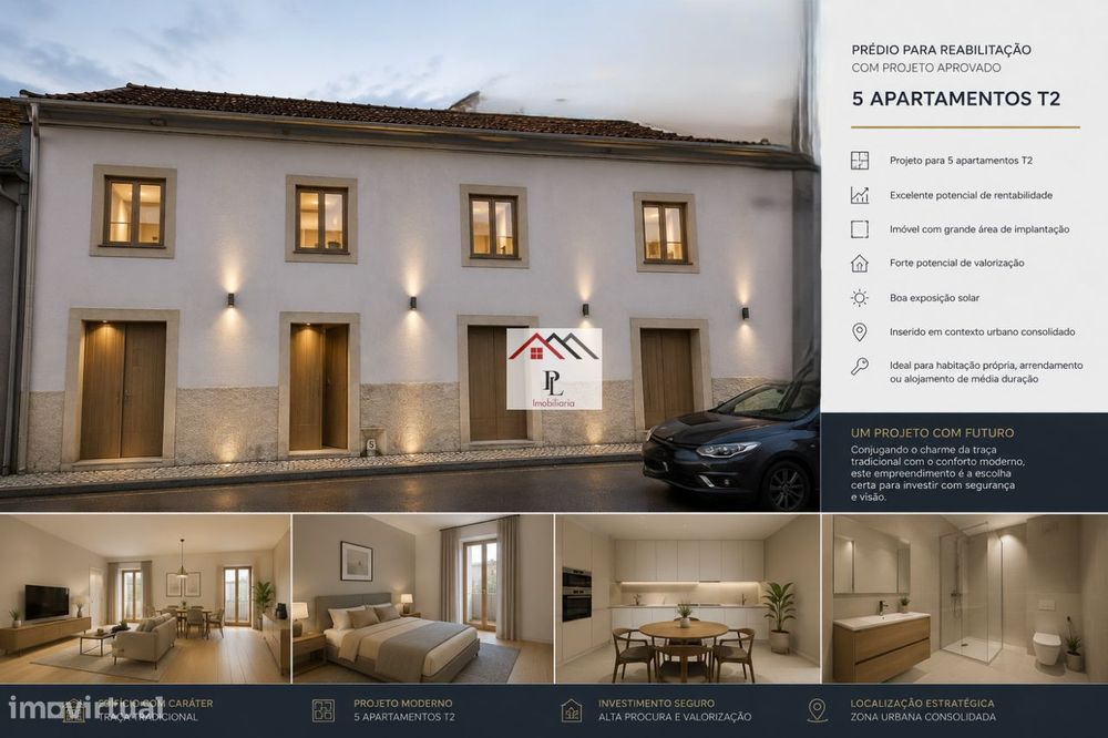 Predio com projecto 5 apartamemntos