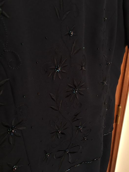 Vestido de cerimónia azul escuro usado 1 única vez