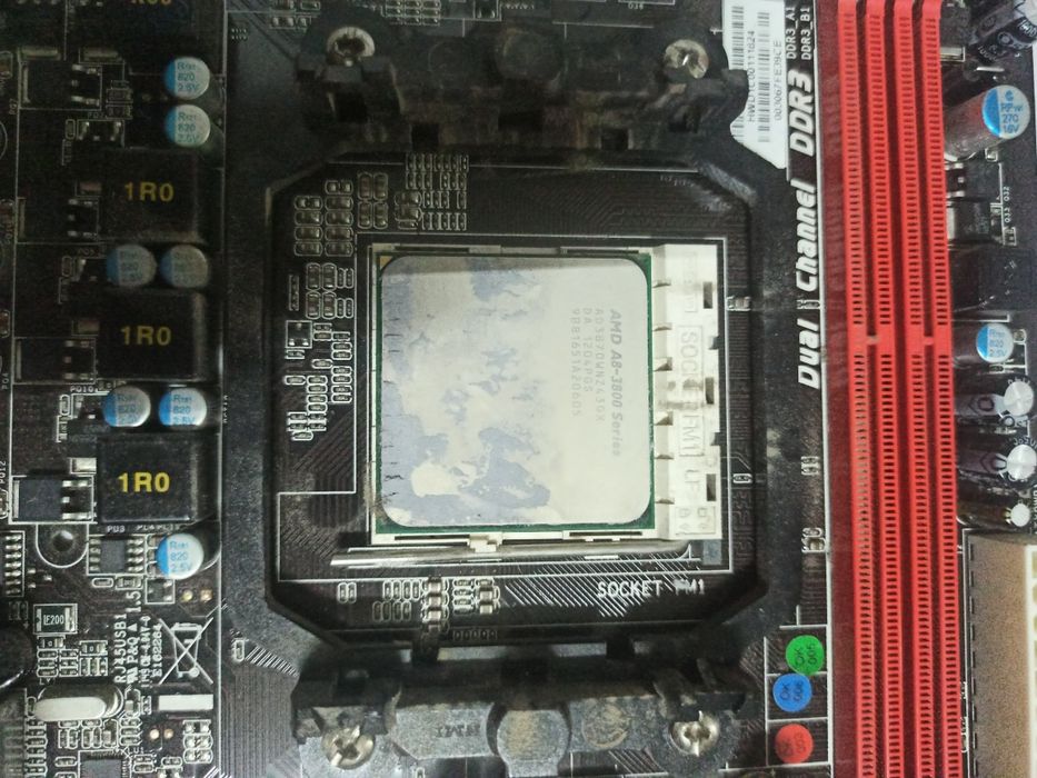 Плата biostar A55MLV сокет FM1 в комплекте Amd a8-3600 Робочая