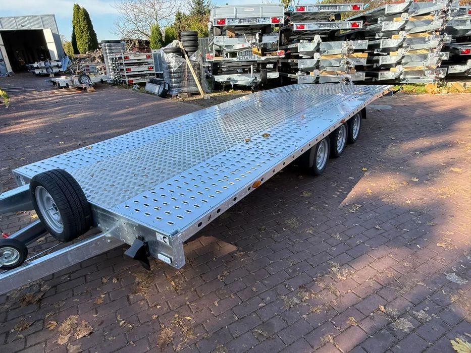 Martz Laweta Martz GT Unideck 600/3 wypełnienie ALU DMC 3,5T 3 osie pusta ze skosem certyfikat VDI  Nowa laweta Martz 600x210 DMC 3500 kg amortyzatory Częstochowa dostawa