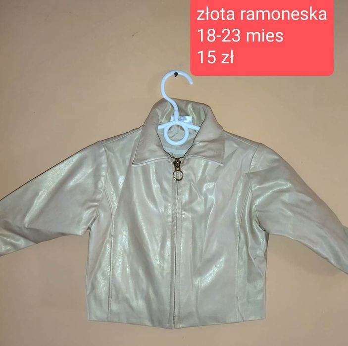 Złota ramoneska 18-23 miesiące