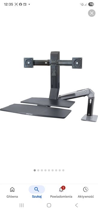 Uchwyt na monitor i klawiaturę ergotron