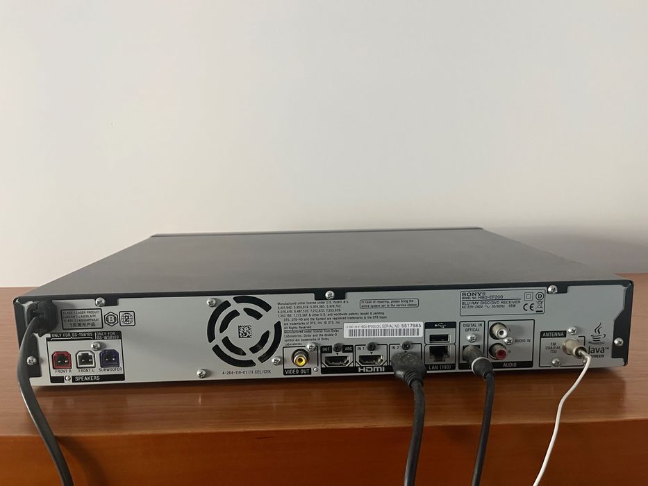 Blu-ray Disc/DVD Home Theatre
System Sony