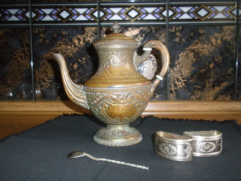 Кофейник медь.