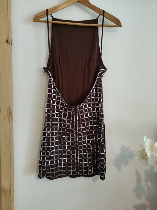 Zara cekinowa sukienka