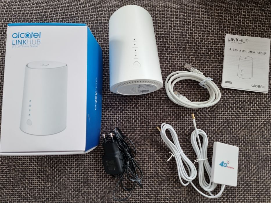 Alcatel Linkhub router SIM 4G LTE do kamer TV antena Orange wifi Play