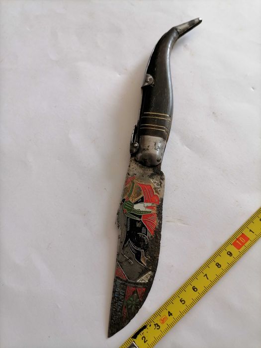 Canivete Coleção Toledo/Albacete? - Cenas Tauromaquia - Cabo Corno