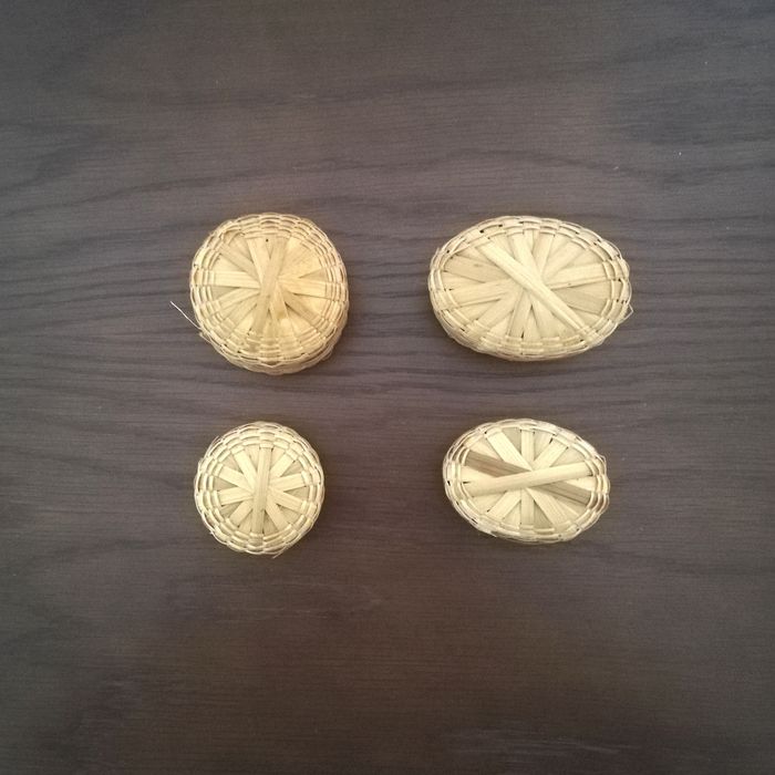 Caixinhas antigas, de verga, feitas à mão