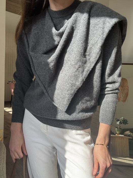 Светр графітовий від Massimo Dutti з 100% мякенької шерсті S-M лімітована колекція