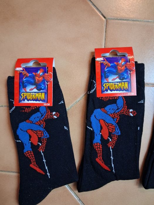 Meias Spiderman da Marvel 35/38 Novas