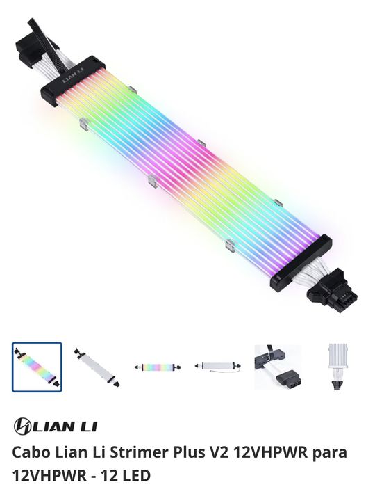 Cabo Strimer Lian Li V2 24 Pin + 12VHPWR GPU