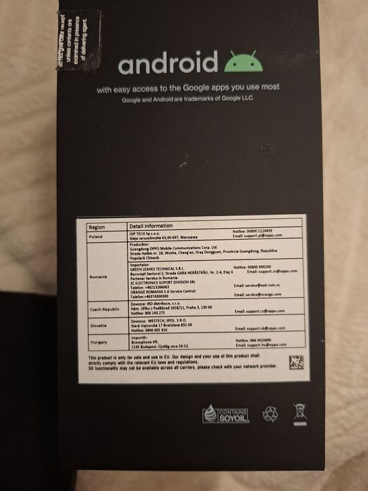 Oppo reno 6 5g błękitny