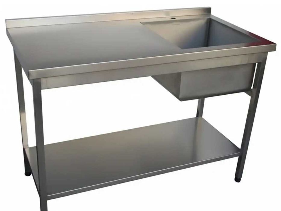 столи виробничі, нержавійка, для обробки м'яса, риби, мучних виробів