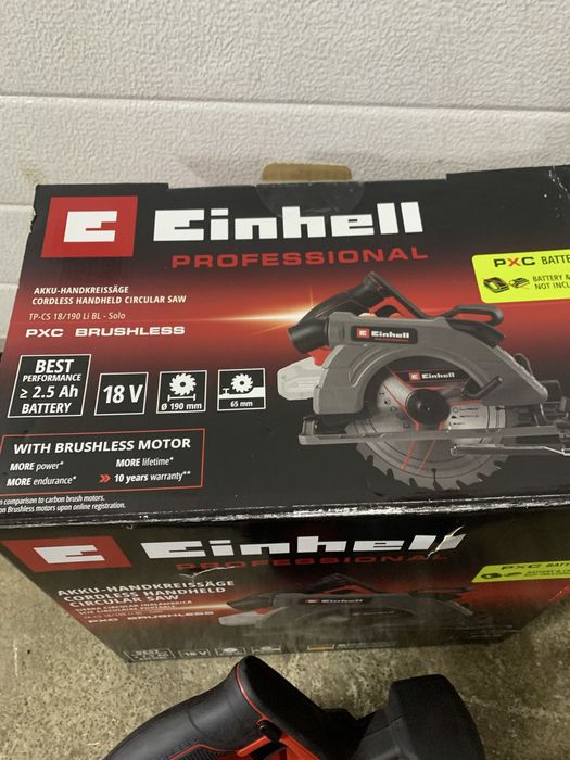 Пила циркулярная аккумуляторная Einhell TP-CS 18/190 Li BL - Solo
