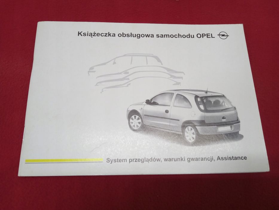 Opel Corsa C 2001 Książka Gwarancyjna / Serwisowa Salon Polska Pl
