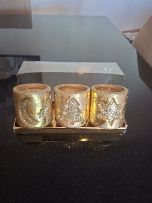 Velas de natal glitter