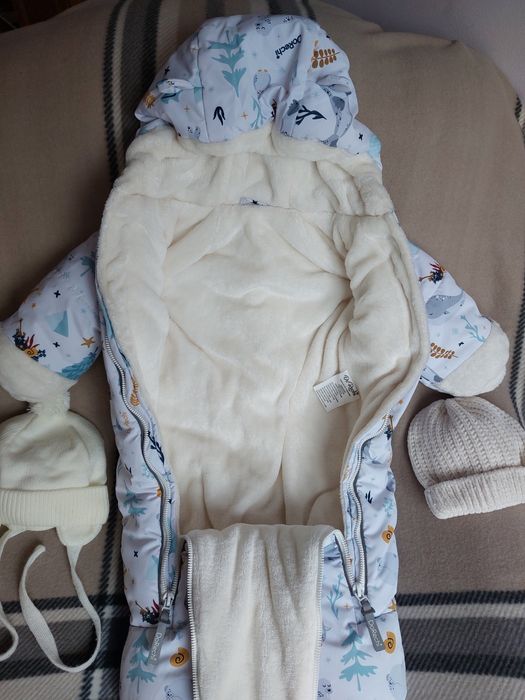 Комбінезон конверт Do rechi зимовий теплий і шапочка  mag baby