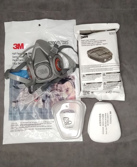 Распіратор 6200 маска 3М оригінал фільтра 6001