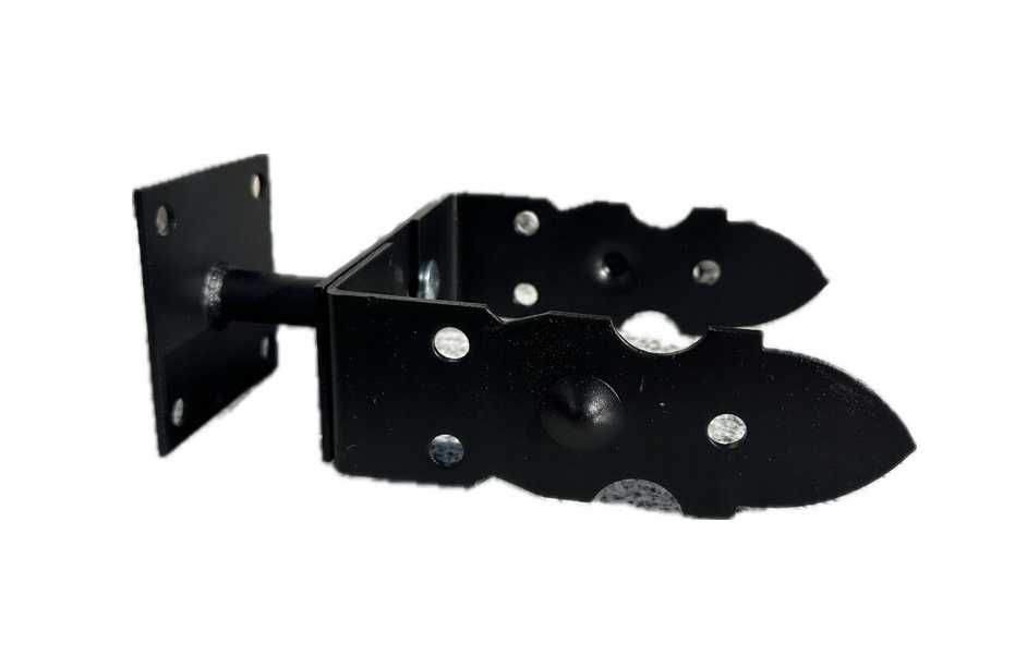 Podstawa słupa regulowana 120-200mm + stopka OZDOBNA CZARNA